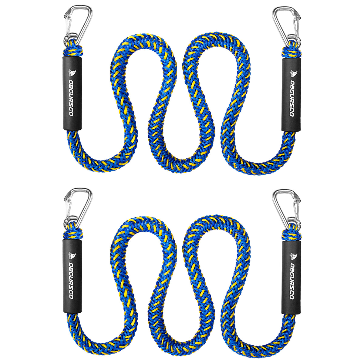 Obcursco Bungee Dock Lines - Jet Ski Rope with Double 316 Stainless St